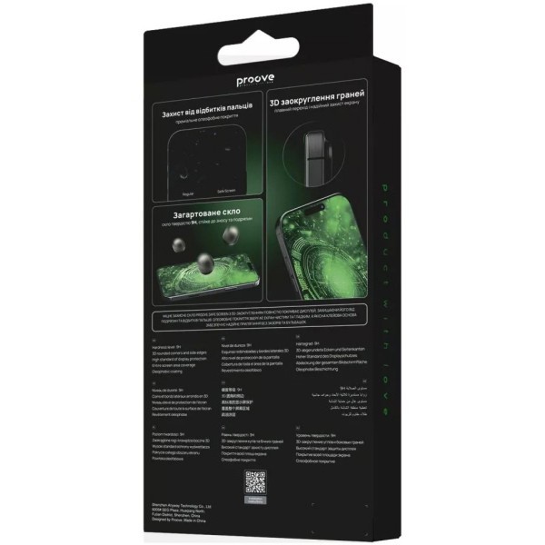 Фото - Захисне скло для смартфону Proove Safe Screen iPhone 16 Pro Max Black (67482)